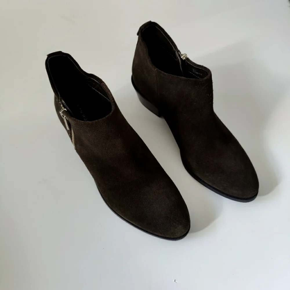 Taryn Rose Sabrina Loden Suede Ankle Bootie